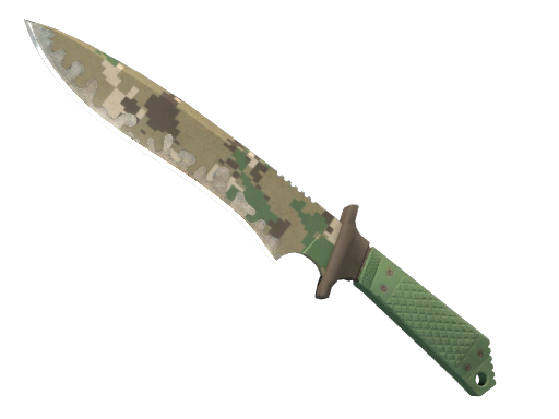 StatTrak™ ★ Классический нож | Пиксельный камуфляж «Лес»