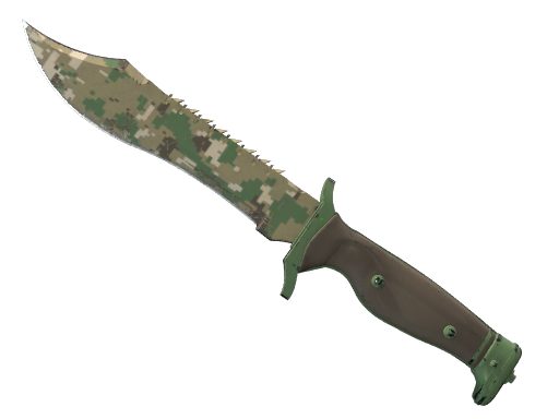 StatTrak™ Нож Боуи | Пиксельный камуфляж «Лес»