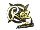 Sticker | REZ (Gold) | Stockholm 2021