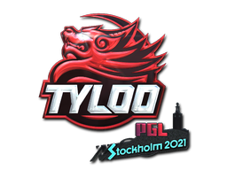 Наклейка | Tyloo (металлическая) | Стокгольм 2021