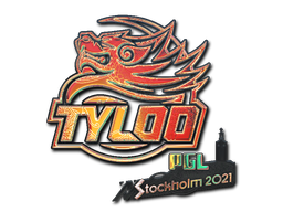 Наклейка | Tyloo (голографическая) | Стокгольм 2021