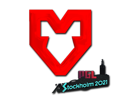 Наклейка | MOUZ (металлическая) | Стокгольм 2021