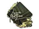 Sticker | juanflatroo (Gold) | Rio 2022