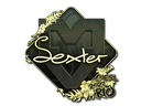 Sticker | dexter (Gold) | Rio 2022