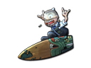 Sticker | Fire Serpent Surf K (Foil)