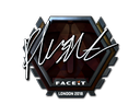 Sticker | flusha (Foil) | London 2018