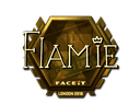 Sticker | flamie (Gold) | London 2018