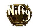 Sticker | Nifty (Gold) | London 2018