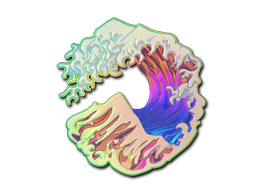 Naklejka | Wielka fala (hologramowa)
