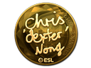 Sticker | dexter (Gold) | Katowice 2019