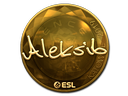Sticker | Aleksib (Gold) | Katowice 2019