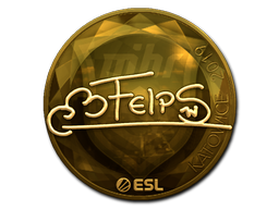 Aufkleber | felps (Gold) | Kattowitz 2019