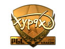 Наклейка | Xyp9x (золотая) | Краков 2017