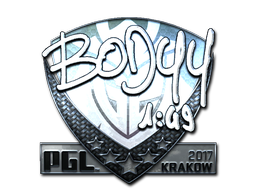Наклейка | bodyy (металлическая) | Краков 2017