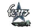 Sticker | floppy (Glitter) | Antwerp 2022