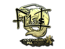 Sticker | FL1T (Gold) | Antwerp 2022