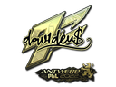 Sticker | dav1d (Gold) | Antwerp 2022