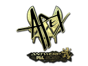 Sticker | apEX (Gold) | Antwerp 2022