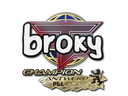 Sticker | broky (Champion) | Antwerp 2022