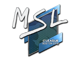 Наклейка | MSL | Бостон 2018