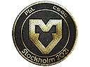 Нашивка | MOUZ (золотая) | Стокгольм 2021