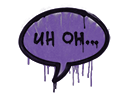 Sealed Graffiti | Uh Oh (Monster Purple)