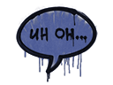 Sealed Graffiti | Uh Oh (SWAT Blue)
