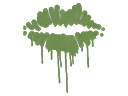 Sealed Graffiti | Kiss (Battle Green)