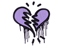 Sealed Graffiti | Broken Heart (Violent Violet)