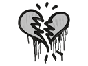 Sealed Graffiti | Broken Heart (Shark White)