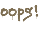 Sealed Graffiti | Oops (Dust Brown)