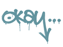 Sealed Graffiti | Okay (Wire Blue)