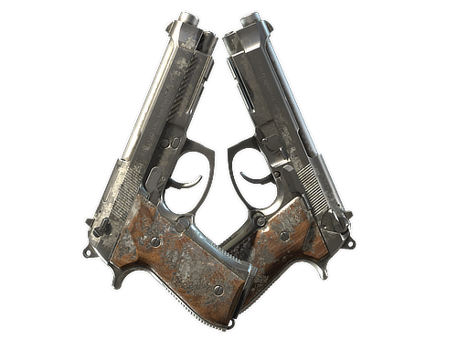 Dual Berettas | Silver Pour