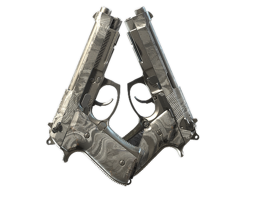 Dual Berettas | Silver Pour