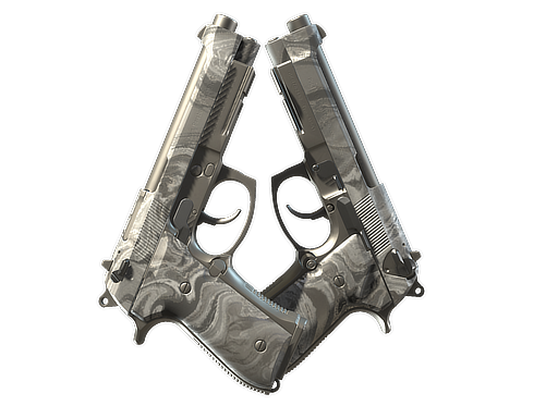 Dual Berettas | Silver Pour